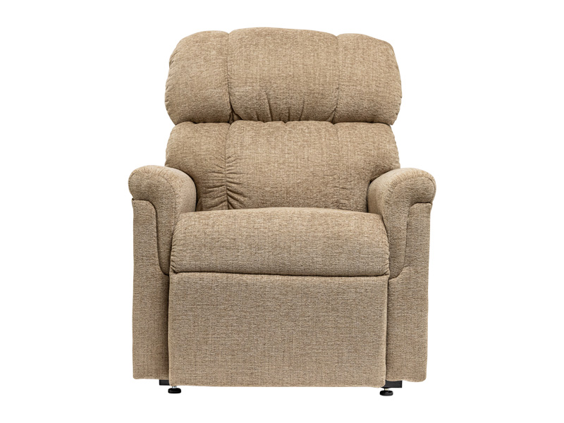 Small top beige recliner